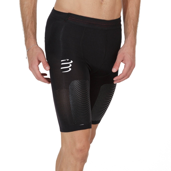 Pantaloncini Trail Running Uomo Compressport Trail Under Control 7.5in Short  Black AM00004B990