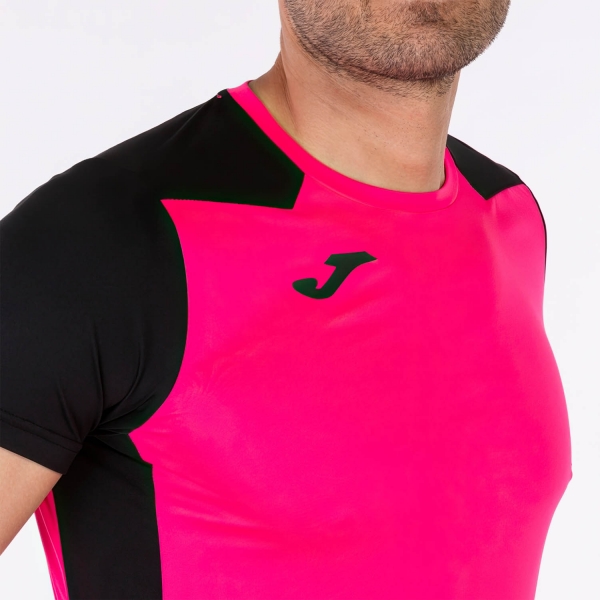 Joma Record II Maglietta - Fluor Pink/Black