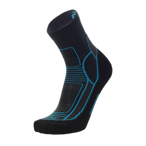 Calze Mico Extra Dry Medium Weight Socks Woman  Antracite Melange/Turchese CA 3022 744