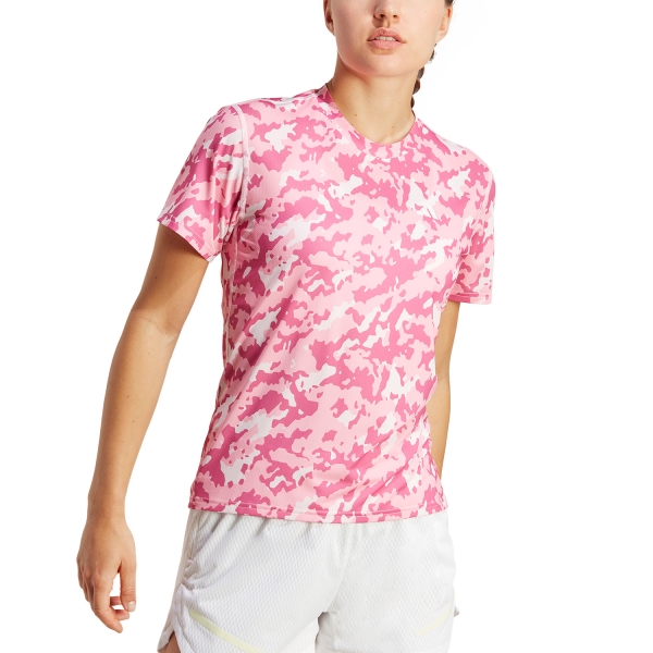 Women's Running T-Shirts adidas Own The Run TShirt  Clear Pink HR9973