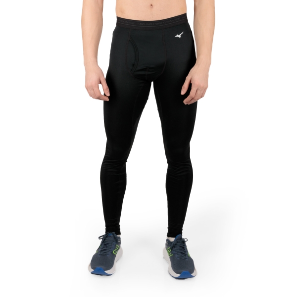 Men's Underwear Tights Mizuno Mid Weight Light Tights  Black A2GB155309
