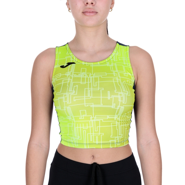 Women's Running Tank Joma Elite VIII Logo Top  Royal/Fluor Yellow 901256.321