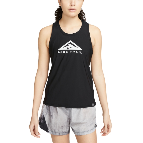 Canotte e Top Trail Running Donna Nike DriFIT Logo Canotta  Black/Photon Dust DX1023010