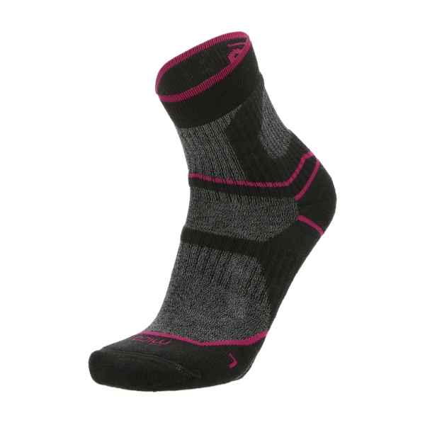Calze Mico Extra Dry Coolmax Medium Weight Socks  Antracite/Fucsia CA 3058 403