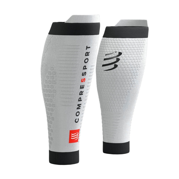 Compression Calf Sleeve Compressport R2 3.0 Compression Calf Sleeves  Grey Melange/Black SU00047B116