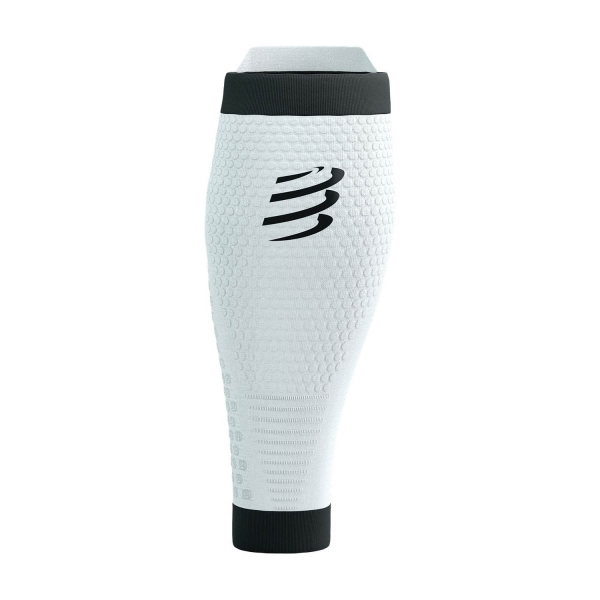 Compressport R2 3.0 Gambaletti a Compressione - White/Black