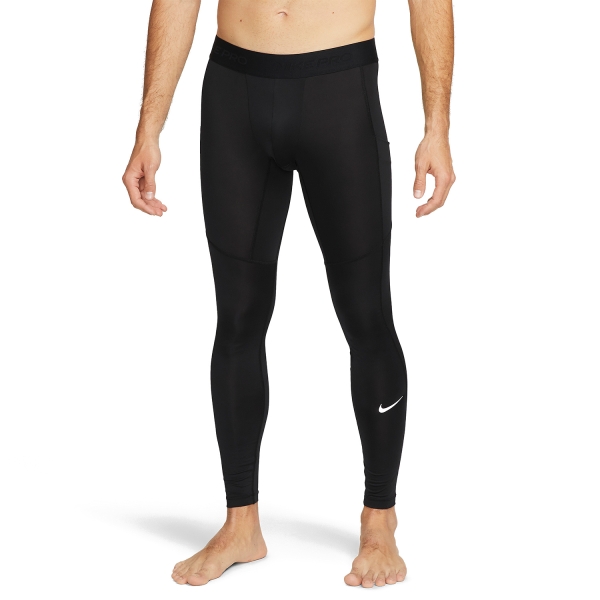 Men's Underwear Tights Nike Pro DriFIT Long Tights  Black/White FB7952010