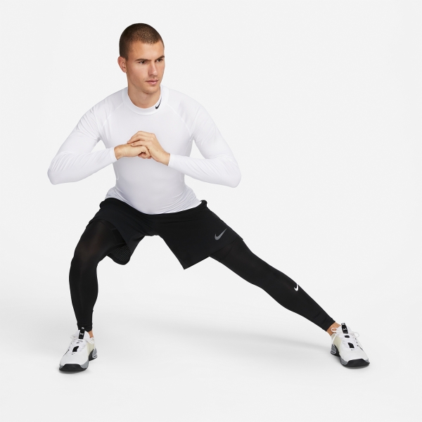 Nike Pro Dri-FIT Long Tights - Black/White