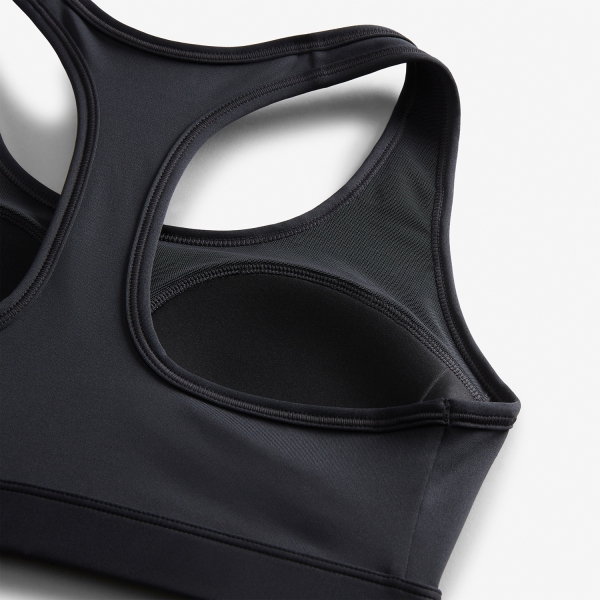 Nike Swoosh Sports Bra - Black/White