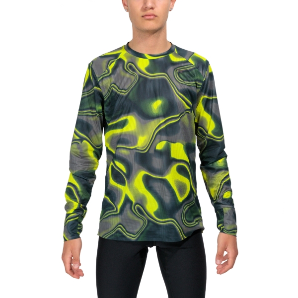 Men's Running Shirt Mizuno Premium Aero Shirt  Evening Primrose/Stormy Weather J2GAA50244