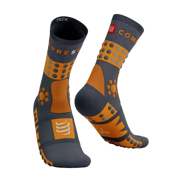 Calze Compressport Trekking Socks  Magnet/Autumn Glory SCRU2001011