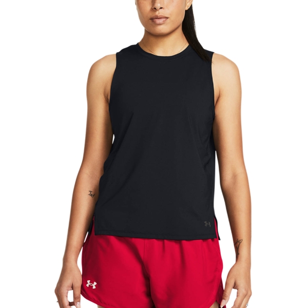 Canotta Running Donna Under Armour ISOChill Laser Tank  Black/Reflective 13833630001