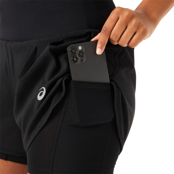 ASICS Road 2 in 1 3.5in Shorts - Black
