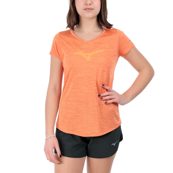Women's Running T-Shirts Mizuno Impulse Core TShirt  Nasturtium J2GAB21354