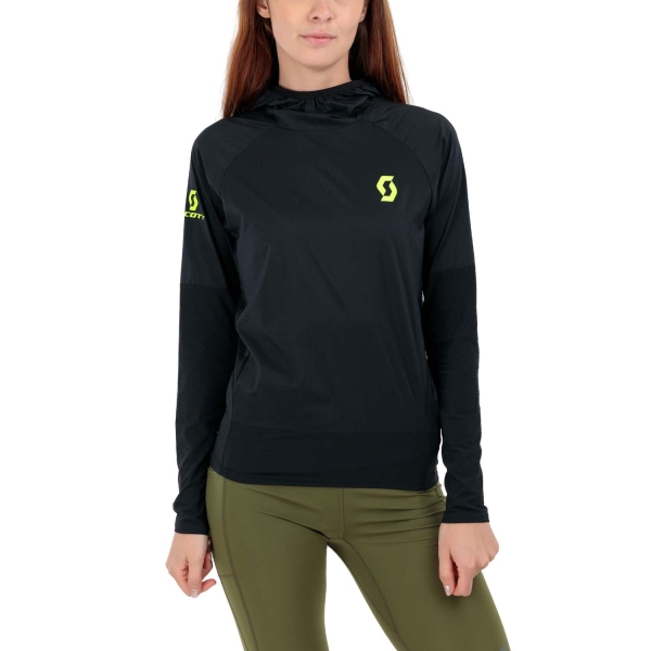 Women's Running Jacket SCOTT Windshield RC Run Jacket  Black/Yellow 2752601040