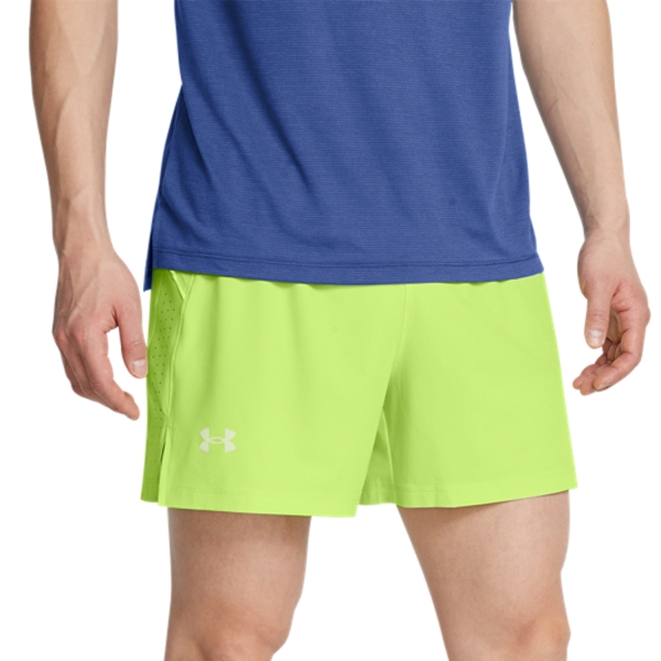 Men's Running Shorts Under Armour Launch Elite 5in Shorts  Morph Green/Reflective 13765090304