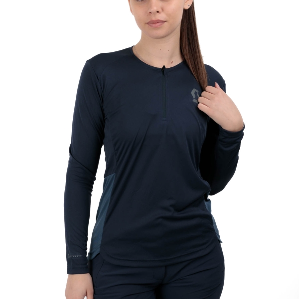 Women's Running Shirt SCOTT Endurance Shirt  Dark Blue/Metal Blue 4032157367