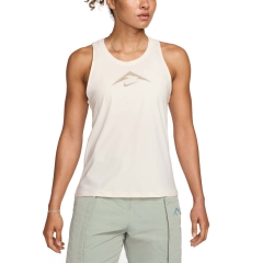 Nike Dri-FIT Trail Tank - Pale Ivory/Khaki