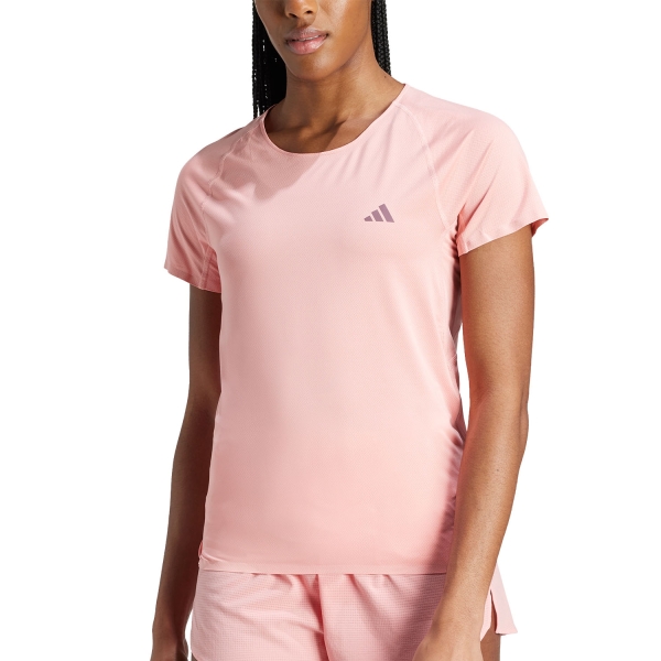 Women's Running T-Shirts adidas ADIZERO AREOREADY Logo TShirt  Semi Pink Spark IW3216