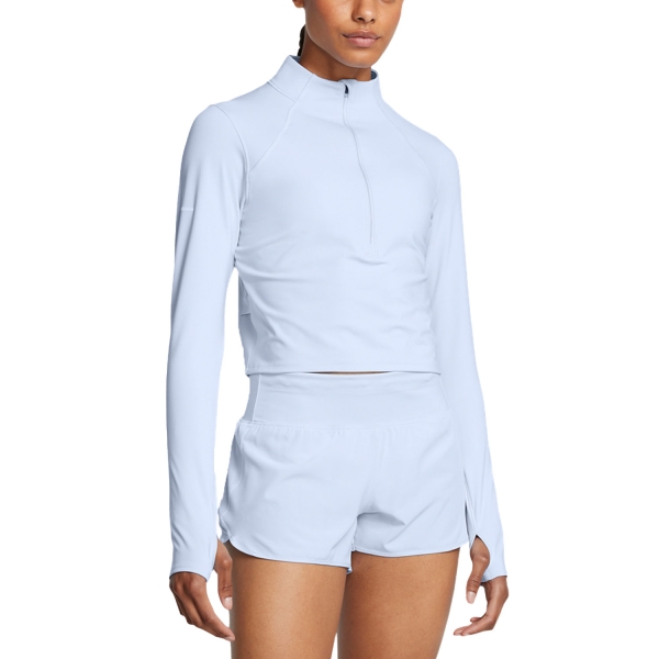 Maglia Running Donna Under Armour Launch Elite Crop Shirt  Nimbus Blue 13863380464