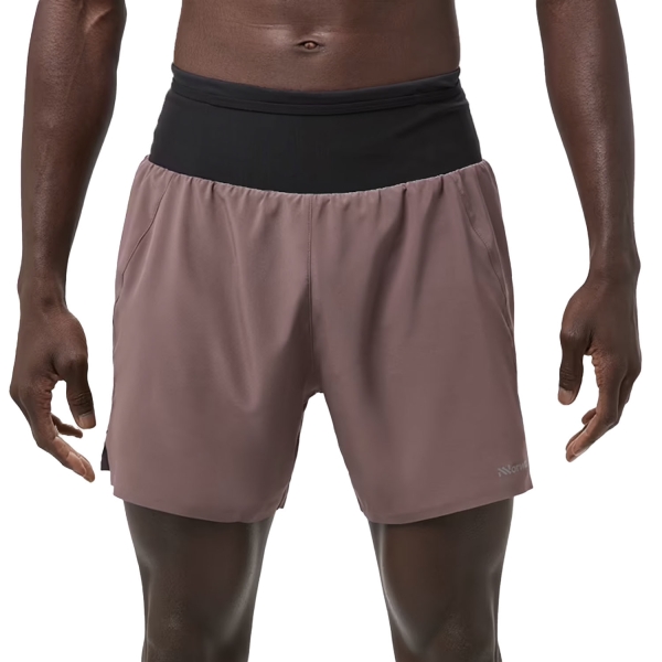 Men's Trail Running Shorts NNormal Race TR 5in Shorts  Aubergine N1CMRS2002