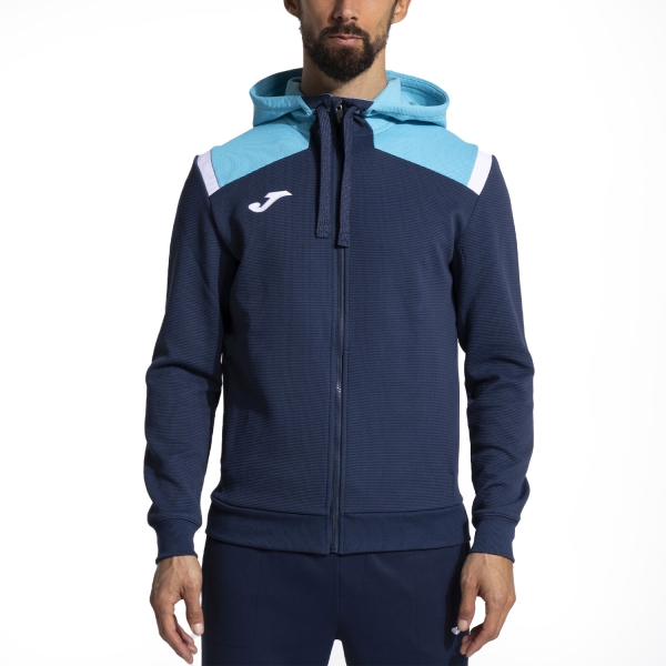 Men's Running Hoodie Joma Toledo Hoodie  Navy/Fluor Turquoise 103737.342
