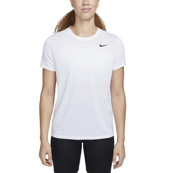 Women's Fitness & Training T-Shirt Nike DriFIT Swoosh TShirt  White/Black DX0687100