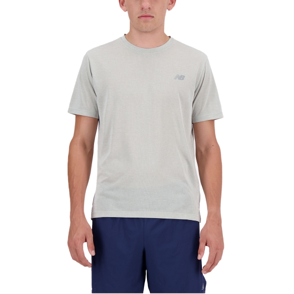 Men's Running T-Shirt New Balance Athletics Run TShirt  Athletic Grey MT41253AG