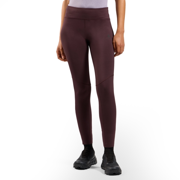 Women's Running Tights Odlo Zeroweight Tights  Fudge 32296130910