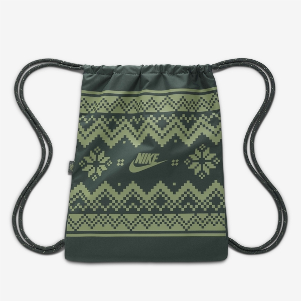 Nike Heritage Graphic Sackpack - Vintage Green/Oil Green