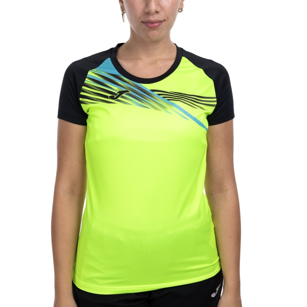 Women's Running T-Shirts Joma Elite X TShirt  Fluor Yellow/Black 901811.061