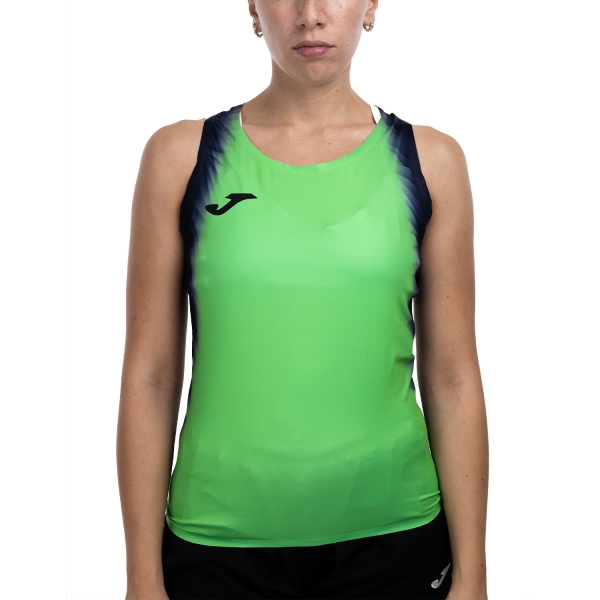 Women's Running Tank Joma Elite XI Tank  Fluor Green/Navy 902251.023