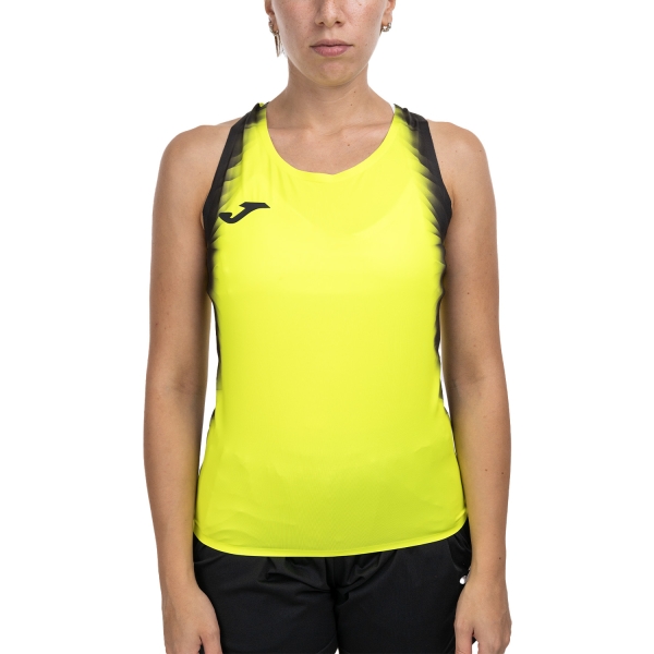 Women's Running Tank Joma Elite XI Tank  Fluor Yellow/Black 902251.061