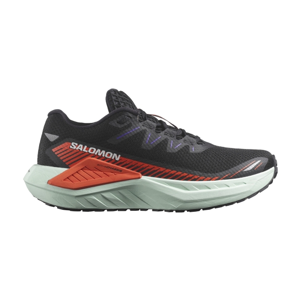 Women's Neutral Running Shoes Salomon DRX Defy Grvl  Black/Cherry Tomato/Bay L47564100