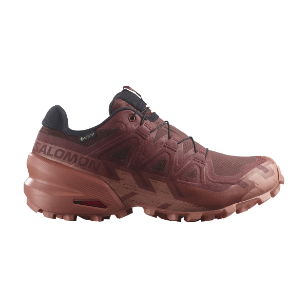 Women's Trail Running Shoes Salomon Speedcross 6 GTX  Rum Raisin/Barn Red/Canyon Clay L47584300
