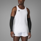 adidas ADIZERO Logo Tank - White