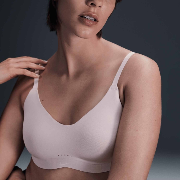 Women's Sports Bra Nike Alate Minimalist Sports Bra  Particle Beige/White FQ3550207