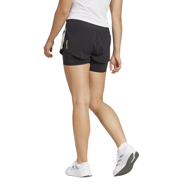adidas ADIZERO 2 in 1 Gel 1in Pantaloncini - Black