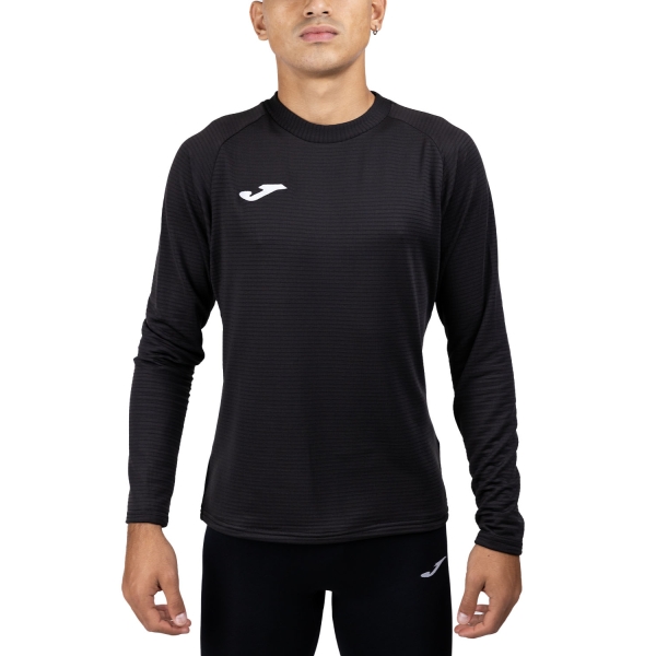 Men's Running Shirt Joma Brama Shirt  Black 101015.100