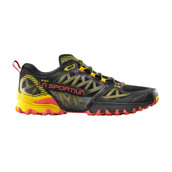 Men's Trail Running Shoes La Sportiva Bushido III GTX  Black/Yellow ZFRS088K00Y00