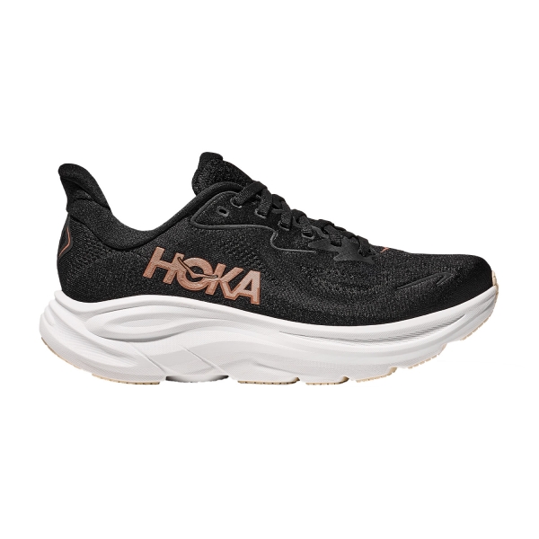 Women's Neutral Running Shoes Hoka Clifton 10  Black/Rose Gold 1162031BRGL
