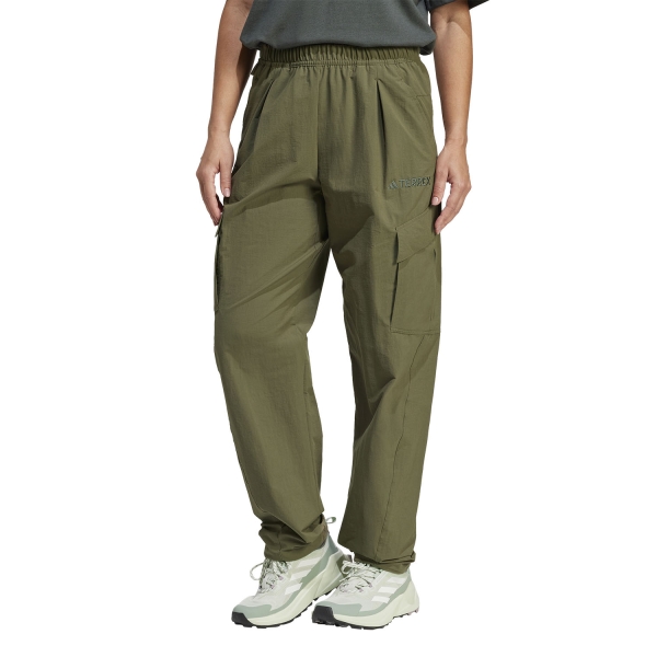 Women's Outdoor Shorts and Pants adidas Terrex Cargo Pants  Olive Strata JF3701