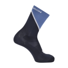 Salomon Pulse Crew Socks - French Blue/Carbon/White