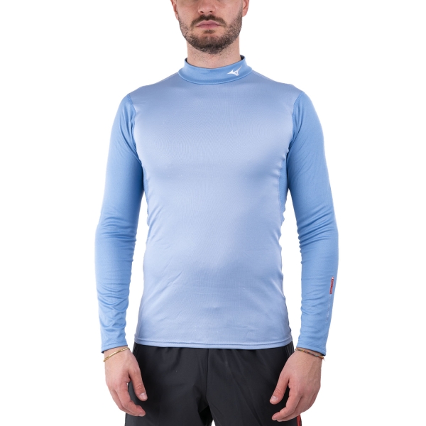 Men's Shirt Underwear Mizuno Mid Weight Breath Thermo Shirt  Glacier Lake A2GAA55224
