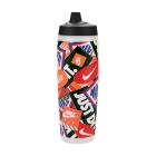 Nike Refuel 700 ml Water Bottle - Clear/Black/Light Crimson/Safety Orange/White