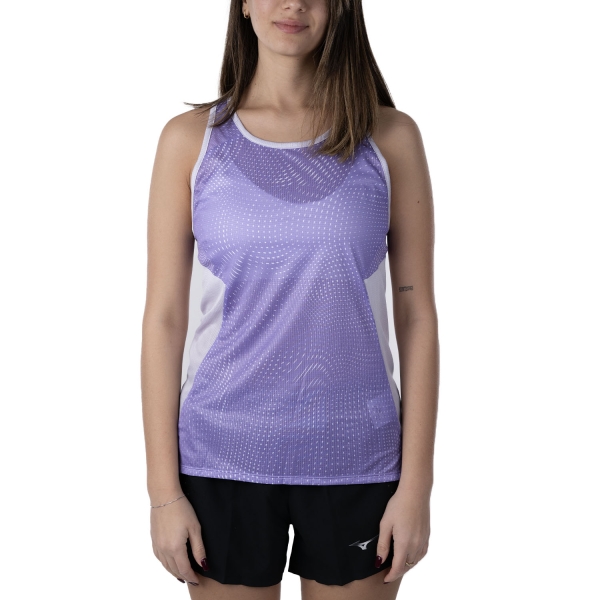 Canotta Running Donna Mizuno Drylite Graphic Tank  Paisley Purple J2GAC20388