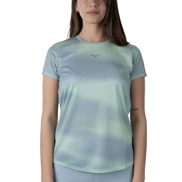 Women's Running T-Shirts Mizuno Core Graphic TShirt  Flash Mint J2GAC20832