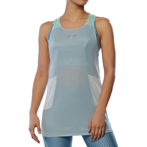 Canotta Running Donna Mizuno DryAeroFlow Tank  Cloud Blue J2GAC21204