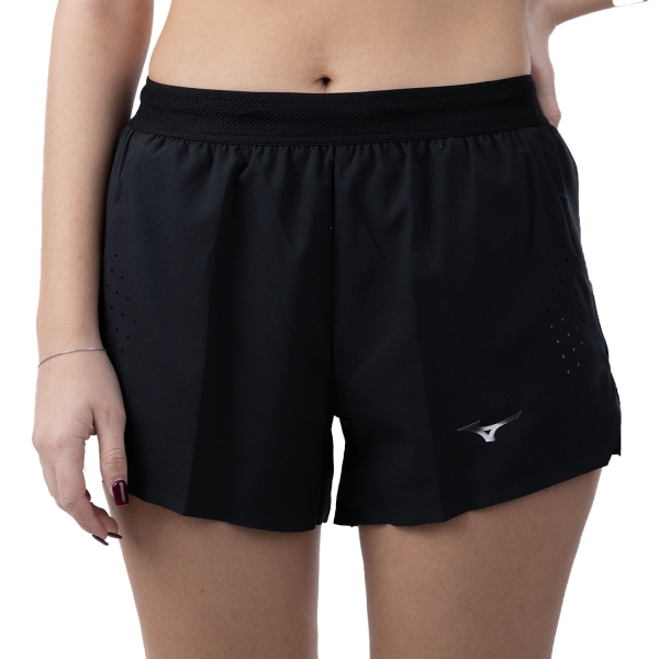 Women's Running Shorts Mizuno Tech Light 3.5in Shorts  Black J2GBC20109