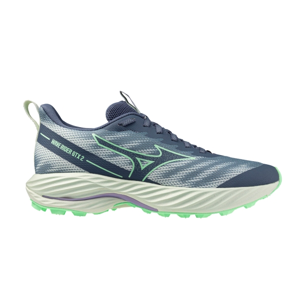 Women's Trail Running Shoes Mizuno Wave Rider GTX 2  Citadel/Vintage Indigo/Hint Of Mint J1GD247971